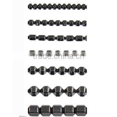 Hematite 8mm drum beads for jewelry