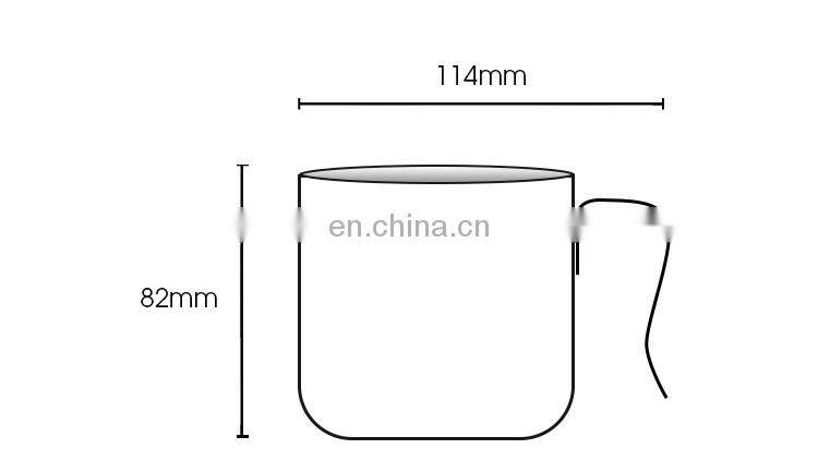 GiNT 440ML Home Office Cafe Portable Light Weighted 100% Titanium Cup Coffee Mugs with Handle