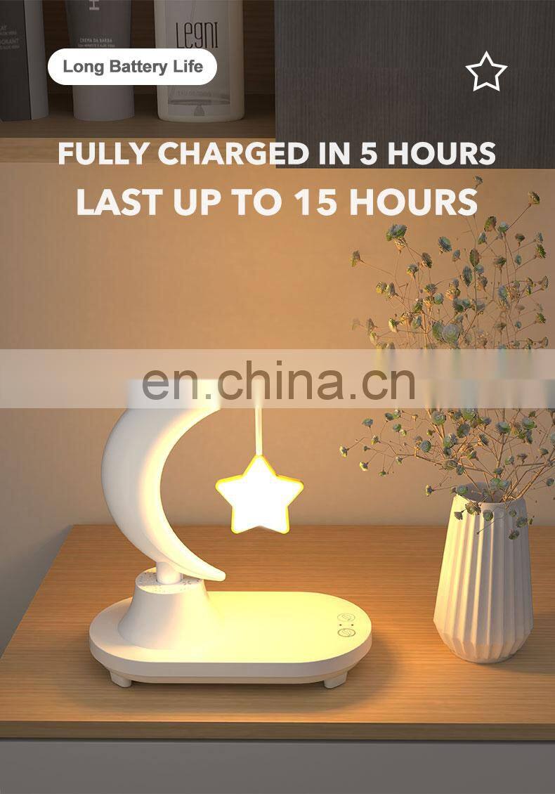 Rechargeable 7 Color Rgb Multifunctional Kids Night Light Wireless Bt Speaker Hifi Music Usb Portable Led Children's Night Light