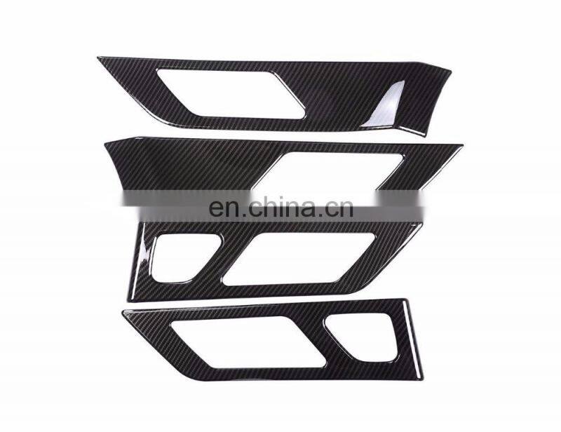 4Pcs Carbon Fiber Style Door Handle Panel Cover Trim For Jaguar XF XFL Car Accessory