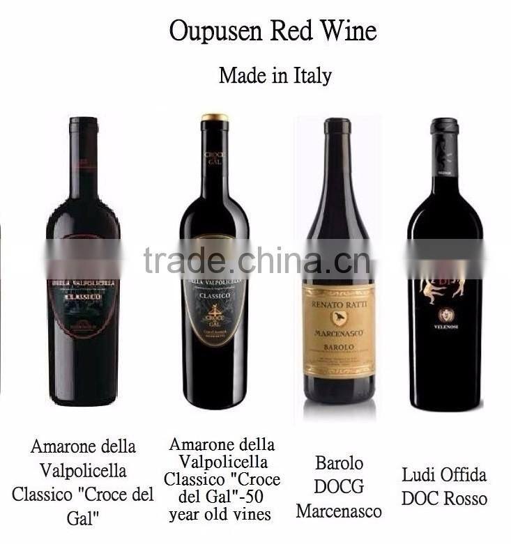Oupusen 750 ml Salute IGP Terre Siciliane Italy white red wine
