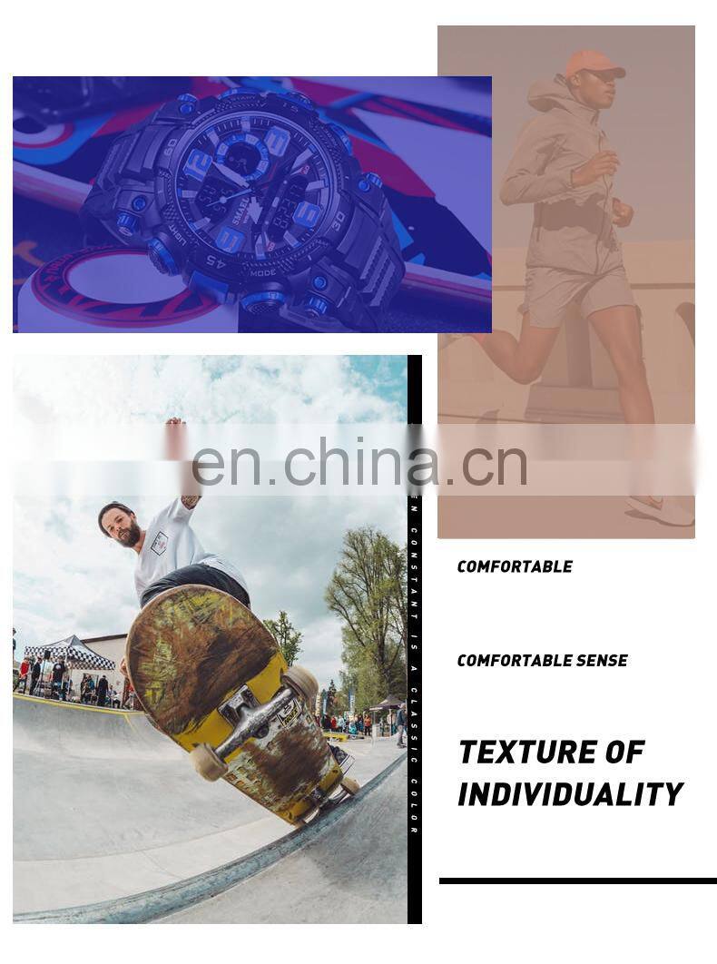 SMAEL1921 Quartz Watch Men Watch Waterproof Stopwatch LED Watches Male Clock Sport Men Digital Wristwatch