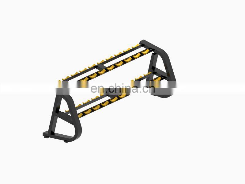 Home gym commercial professional dumbbell rack fitness equipment 3 layers rack