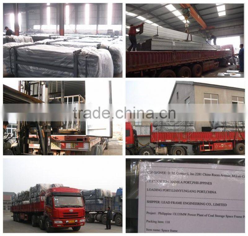 Pre engineered long span steel airport construction