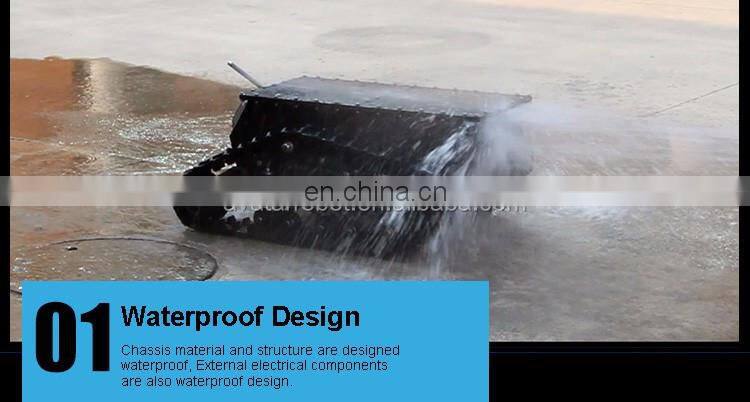 Best selling hot chinese products rover 5 rubber track tank chassis robot mobile car platform robotic wheel