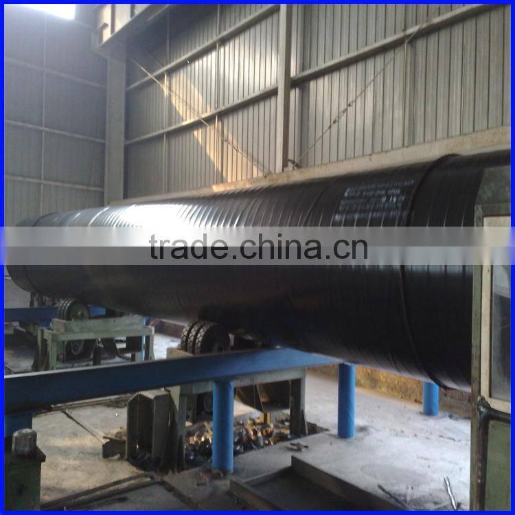 Flange connection inside PE plastic coated hot water transfer steel pipe