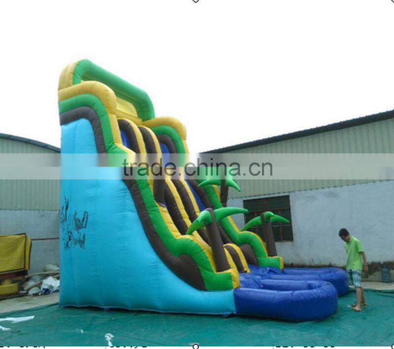 2016 new arrvail PVC tarpualin Inflatable gaint water slider for sale