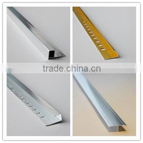 Professional chrome surface bathroon aluminum tile trim design