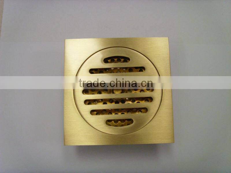 Purified Brass Floor Drain with brass nut T004