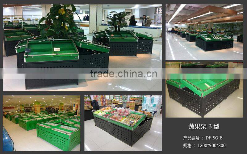 APEX supermarket vegetable and fruit display shelves/fruit vegetable shelf/vegetable fruits shelves/fruit vegetable display rack