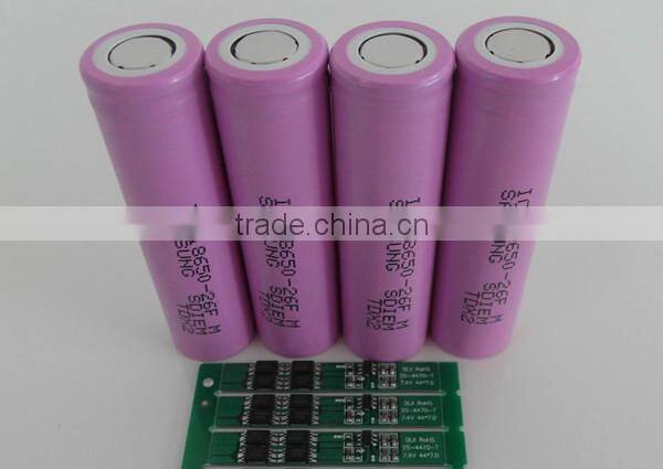 rechargeable 2600mah 18650 battery / ICR 18650-26F original samsung 3.7v 2600mah lithium ion battery