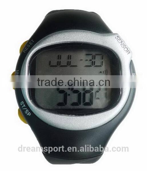 Water resistant finger sensor heart rate watch pulse digital slap wrist watch