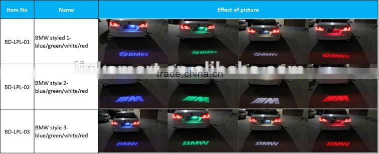 Ghost Shadow License plate laser logo fog light for BMW VW AUDI