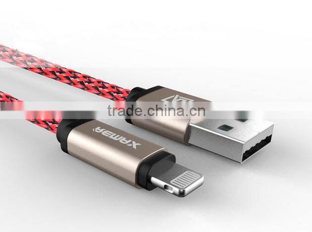MFI certificate nylon braided USB charge cable