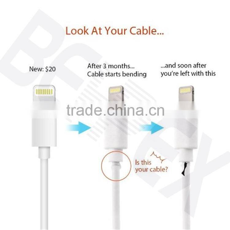 DIY Carton Spiral Protector USB Multi Charger Data USB Cable for IOS