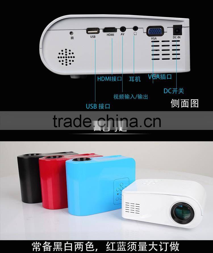 New Hot X6 MiNi LCD Home Theater Projector with 480*320p TV Function SD/VGA/HDMI/USB Port Better
