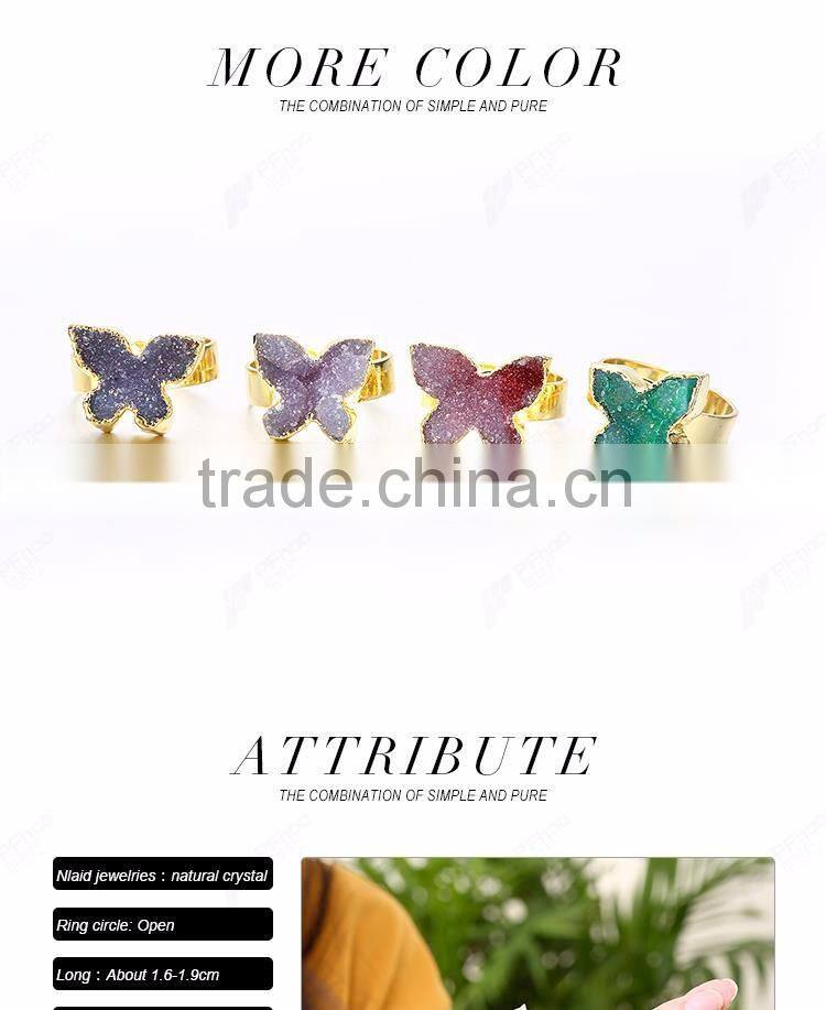 2016 latest gold ring designs, Natual stone gold rings