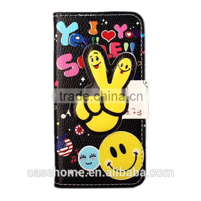 fashion Cute colorful PU leather Flip phone case for Sony Z5 leather case