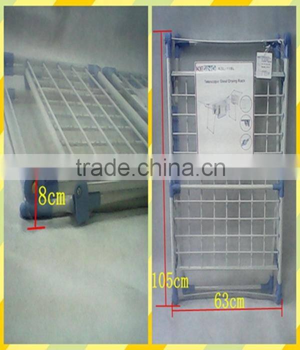 Plastics Baby Clothes Folding Metal Clothes Drying Rack