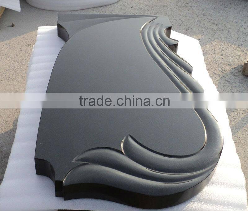 Hebei Black Granite Headstone Design
