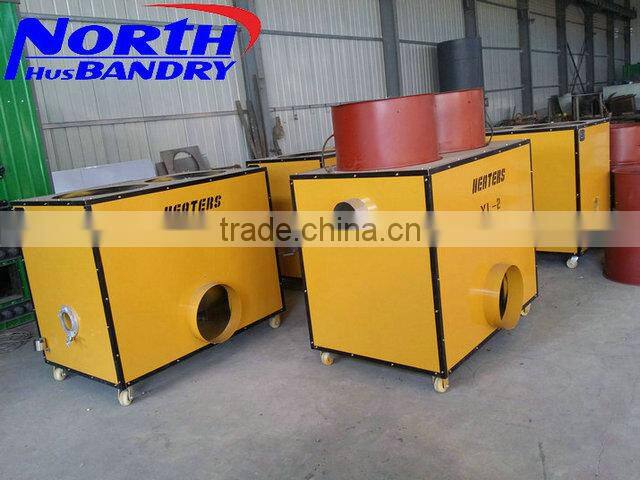 Coal burning heater for greenhouse