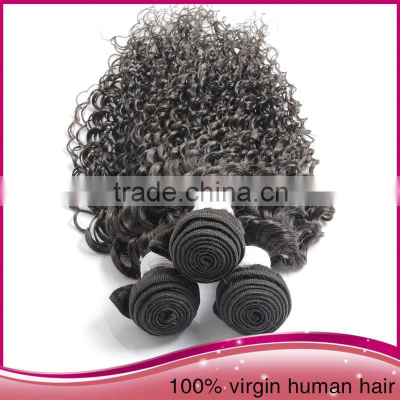 Unprocessed pure remy human hair100% virgin peruvian hair weft /weave