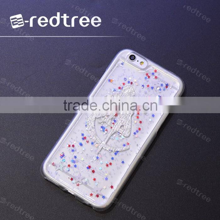 glitter bling star soft tpu DIY fashion case for girls