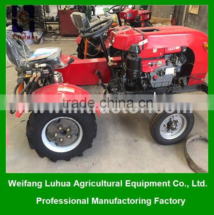Four wheel LHT 15HP mini tractor for farm with lowest price