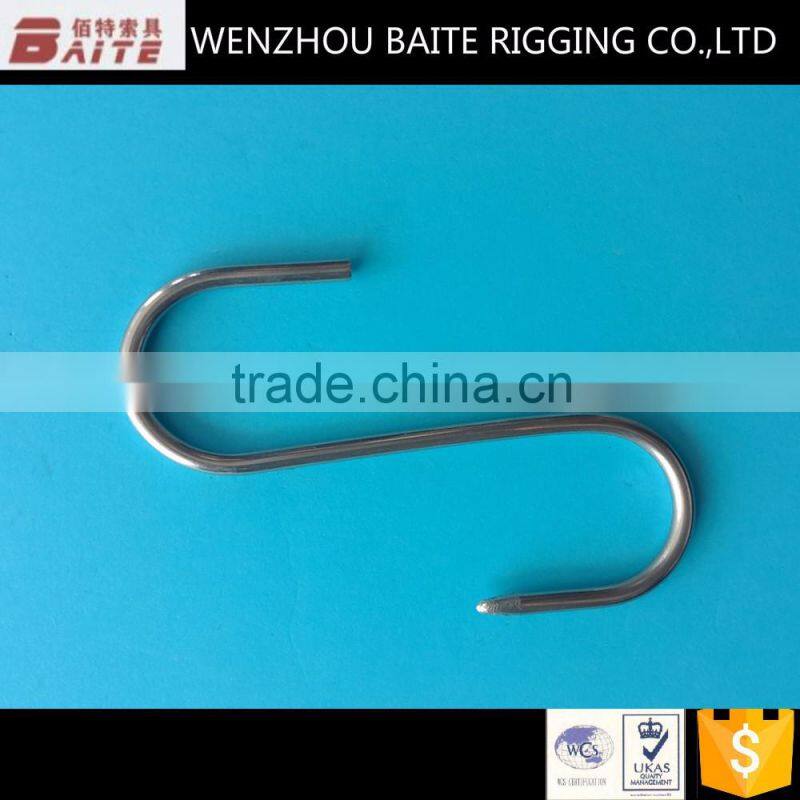 6MM S Meta Hook Zinc Plated S-Shaped Spring Hook Rigging Hardware In China