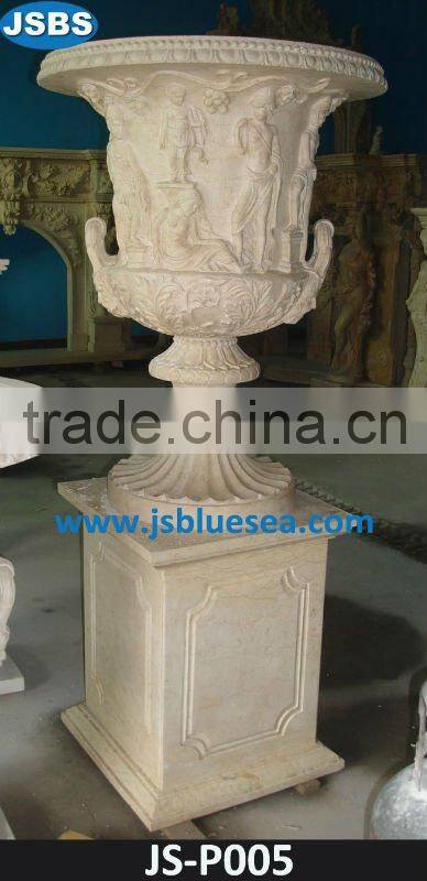 Europeanize marble flowerpot