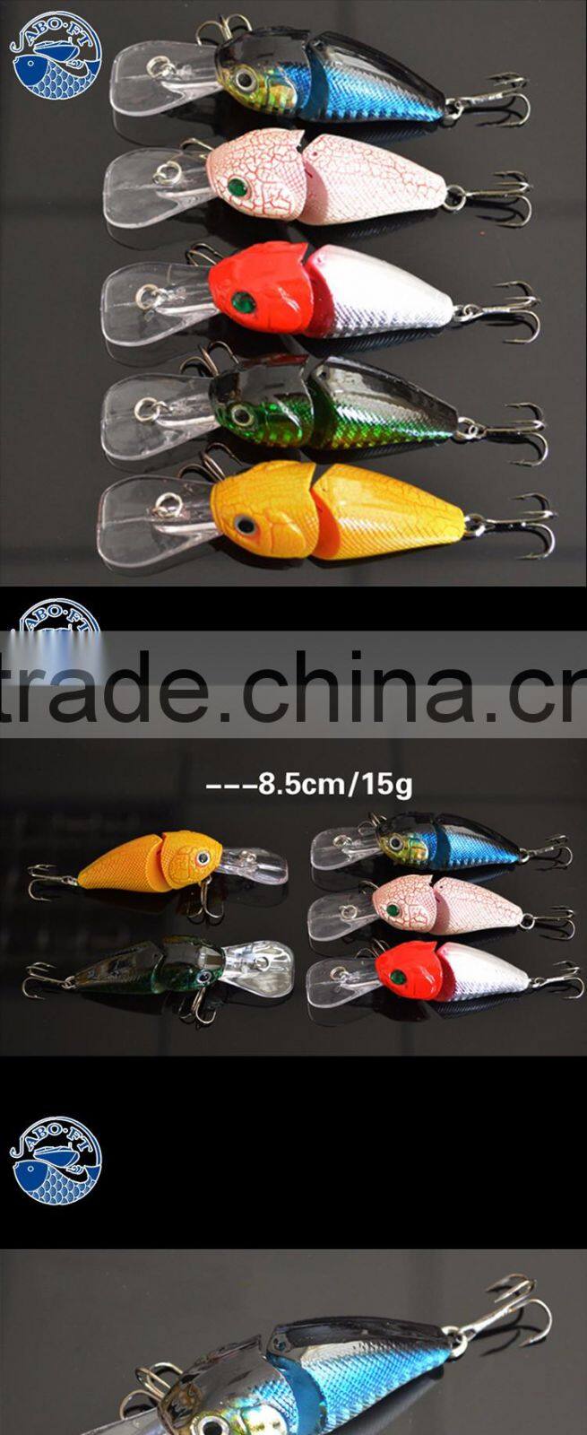 2016 two section jointed crank jig lure