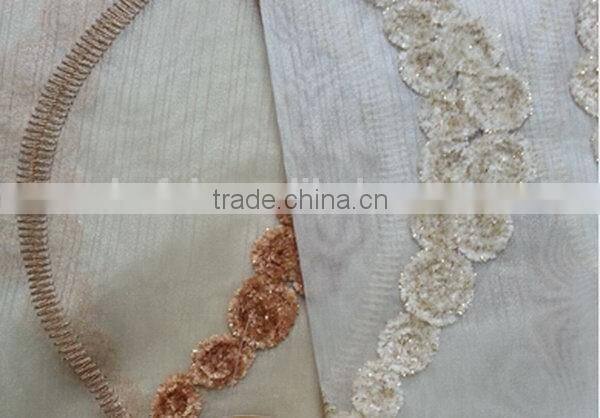 Top level new arrival applique embroidery lace fabric