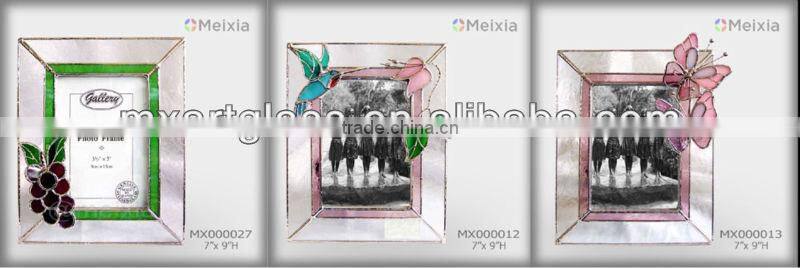 MF020445 tiffany style stained glass bulk picture frame for wholesale gift set