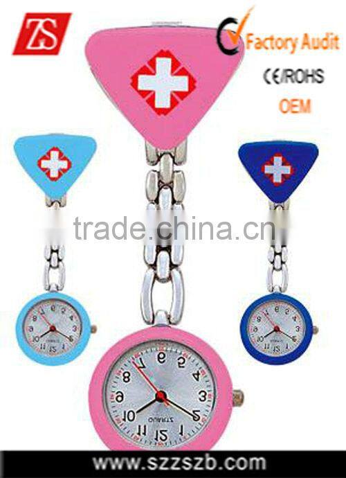 2012 New Thick Triangle Nurse Pocket Quartz Watch