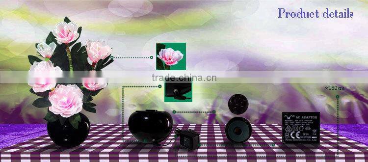 Wholesale factory price LED peony flower color changing light with pot