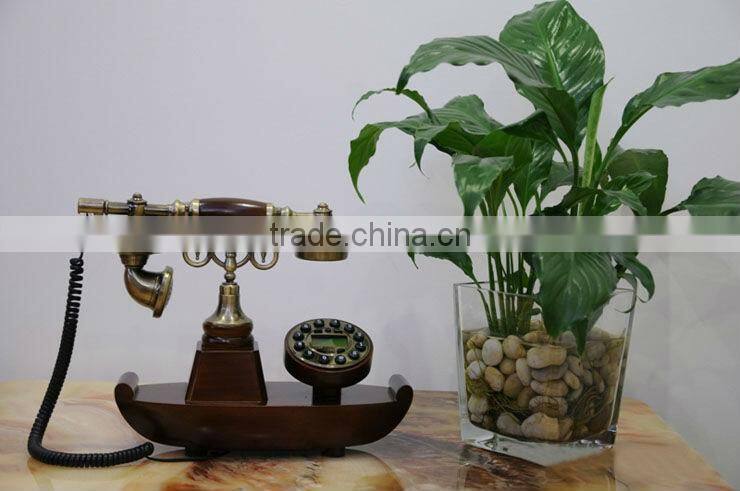 tel-6711905 retro telephone Stylish home wooden antique telephone