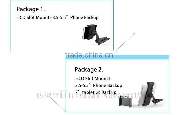 Universal adjustable Cell Phone 7-10" Tablet Car CD Slot Mount Holder