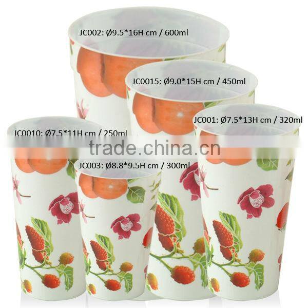 Eco-friendly 300ml/10oz plastic fruit juice cup