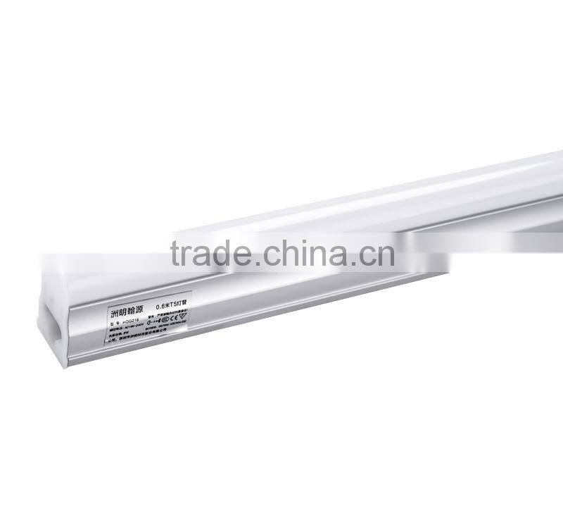 9W 0.6m T5 Tube LED Tube Integrated Lamp HDG218 Environmental Lamp Warm White and Cold White CE ROHS Approval