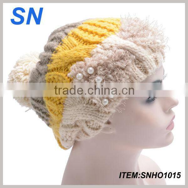 high quality beanie knitting winter earflap hat
