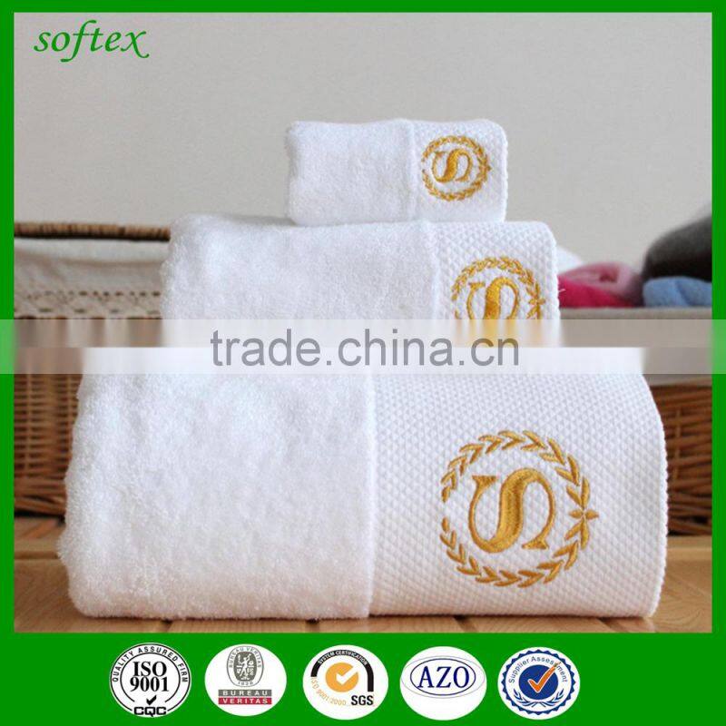 china wholesale luxury custom logo cotton bath towel