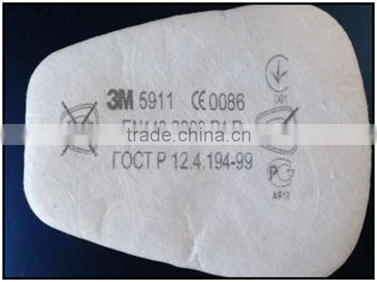 3M 5911 air fillter cotton for half/full face mask or particulate filter