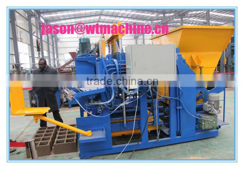WT10-15 hot sale construction wall cement hollow concrete slab machine