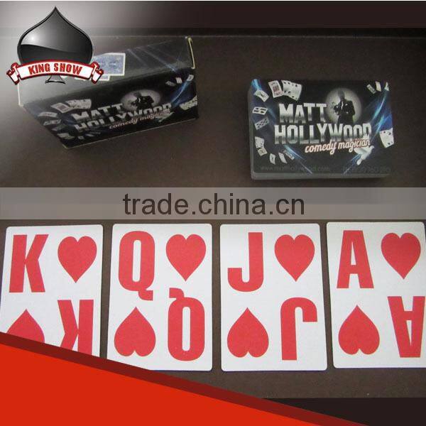 High endlarge number playing cards with custom logo