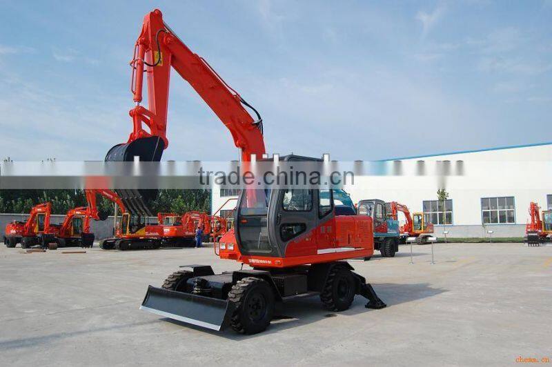 Mini wheel excavator L608E