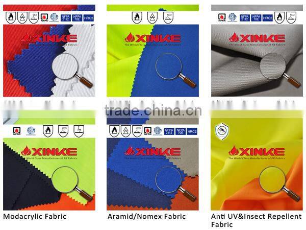 Xinke EN 11612 cvc cotton/polyester 65/35 fire cloth