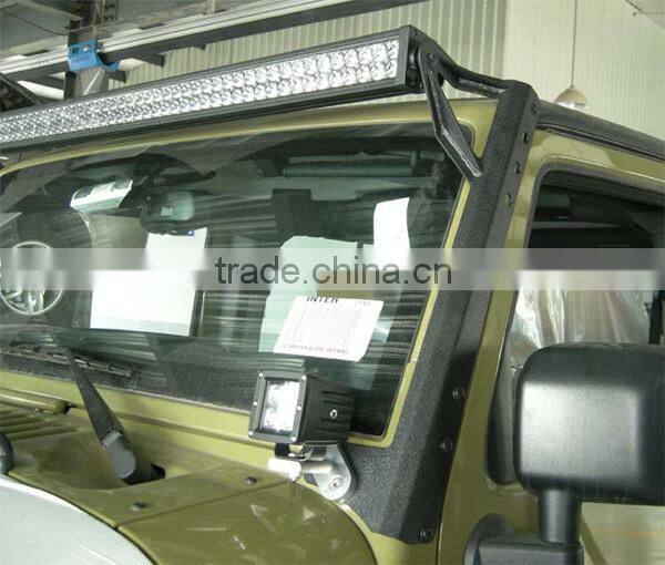 Jeep JK 2007-2014 Steel Windshield Mounting Brackets for 50" or 52" led light bar