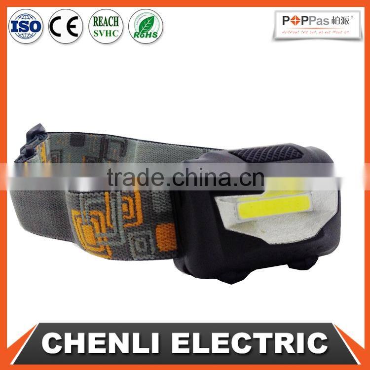 Poppas T12 3w COB led headlamp outdoor waterproof running camping walking headlight