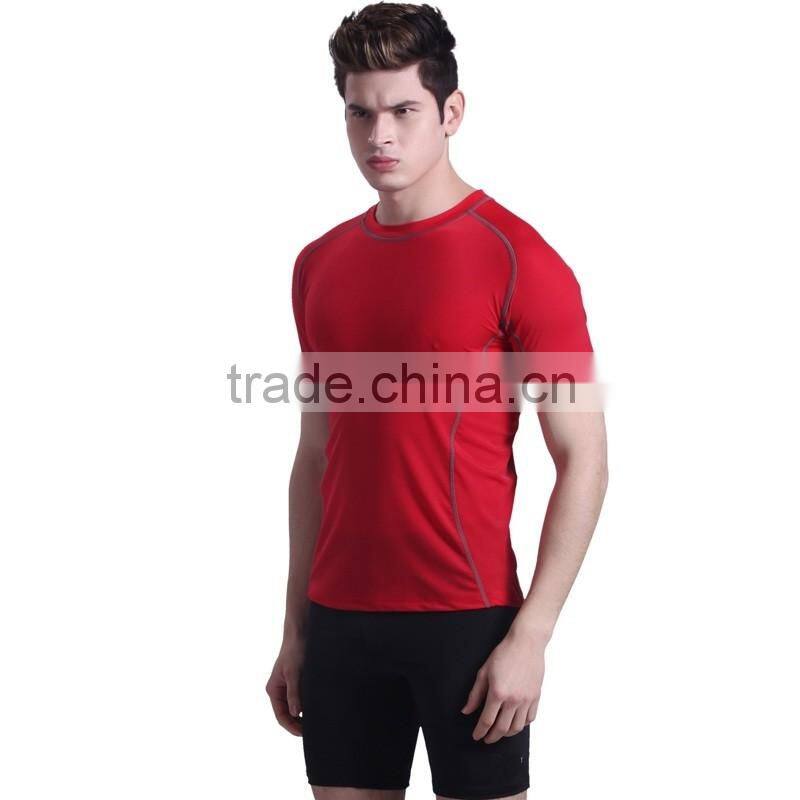 custom round collar short sleeve fluo yellow cycling tshirt