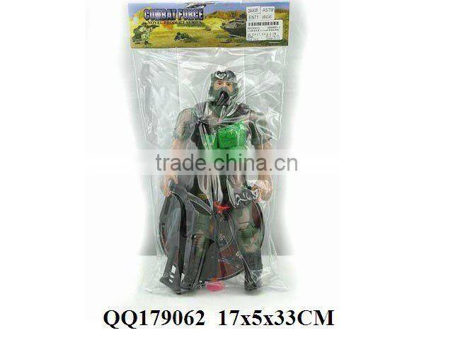 Plastic group soldier with map